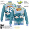 Custom Light Blue White Heron And Cloud 3D Pattern Design Bomber Full Snap Varsity Letterman Jacket 2.jpg