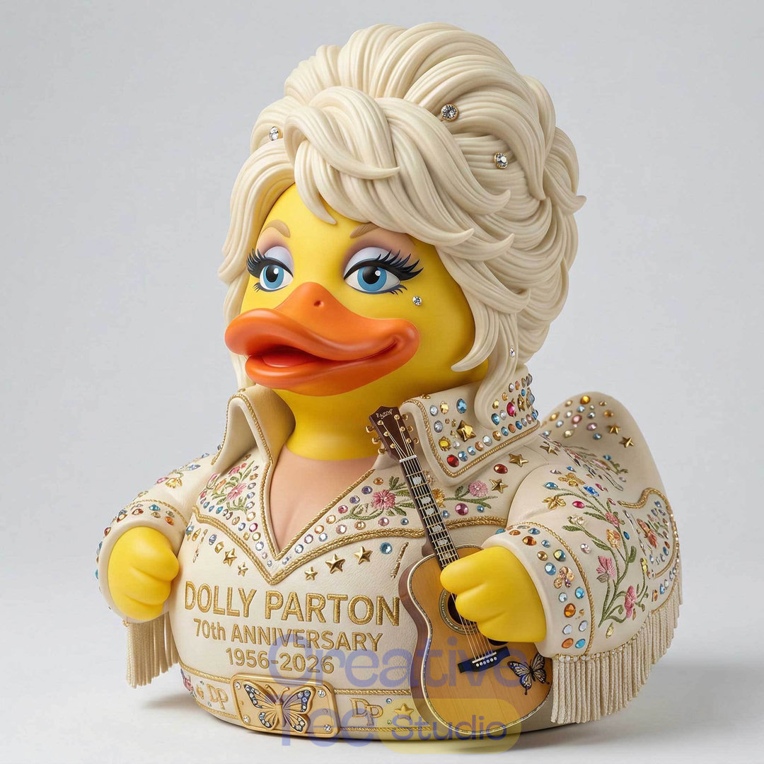 Dolly Parton 70th Anniversary Collectible Duck Dolly Parton 70th Anniversary Collectible Duck