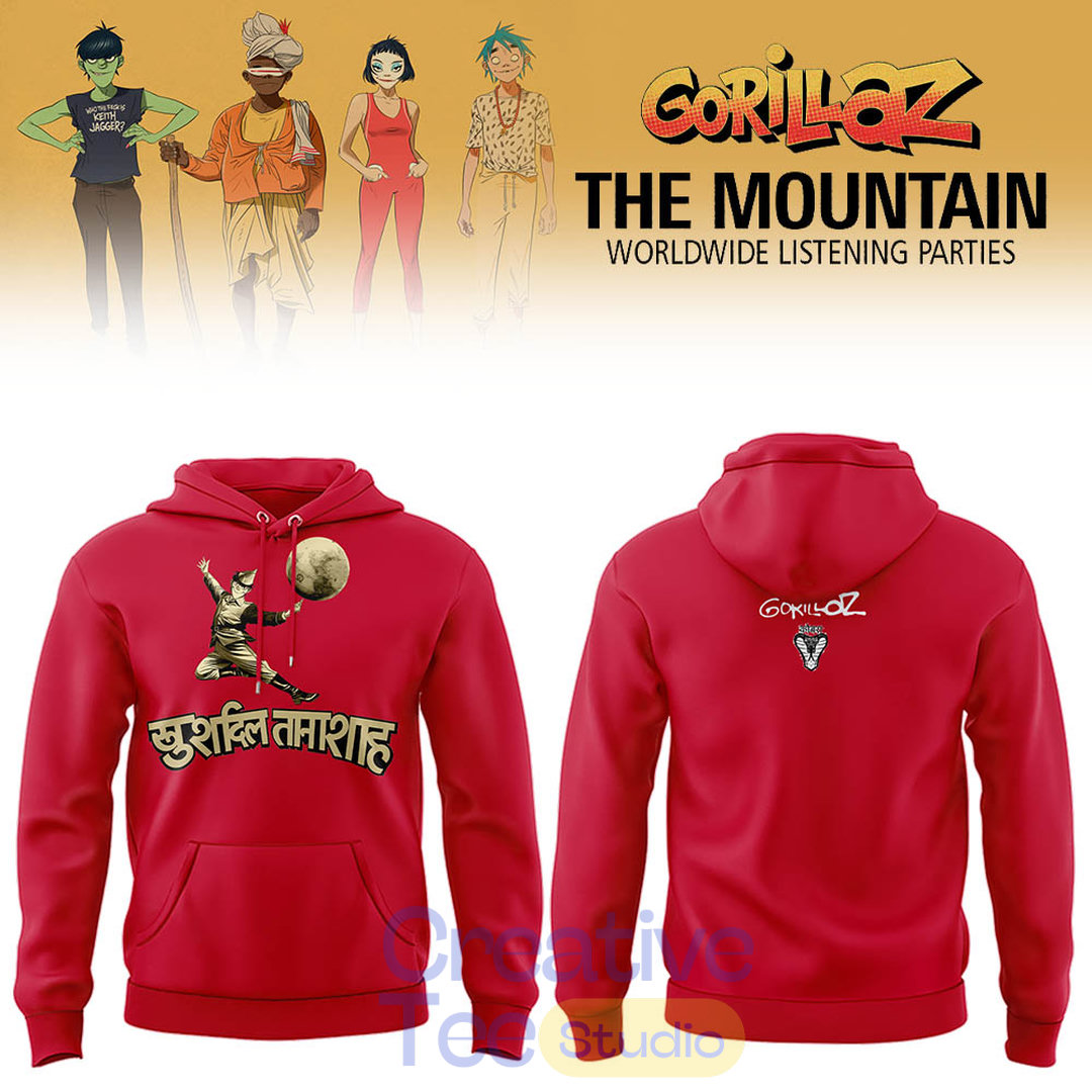 Gorillaz “The Mountain” Worldwide Listening Parties in LA 2026 Hoodie Gorillaz “The Mountain” Worldwide Listening Parties in LA 2026 Hoodie