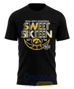 Iowa Hawkeyes Men’s Basketball 2026 Sweet Sixteen T-Shirt
