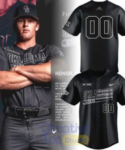 Oklahoma State Cowboys “Salute to Service” Custom Baseball Jersey