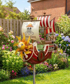 One Piece Thousand Sunny Garden Wind Spinner