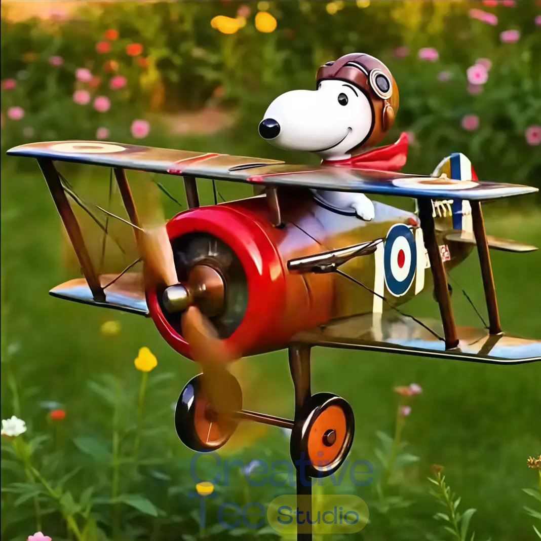Pilot Snoopy Garden Windmill Pilot Snoopy Garden Windmill