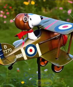 Pilot Snoopy Garden Windmill
