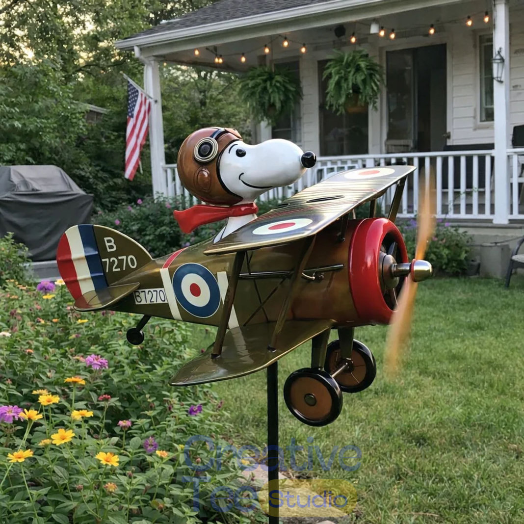 Pilot Snoopy Garden Windmill Pilot Snoopy Garden Windmill