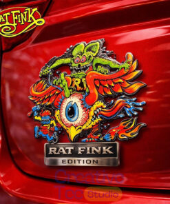 Rat Fink Car Name Badge