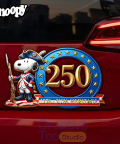 Snoopy x US 250 Years Anniversary Premium Car Name Badge Snoopy x US 250 Years Anniversary Premium Car Name Badge
