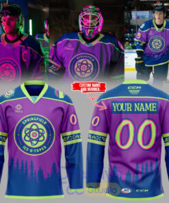 Springfield Thunderbirds Ice-🍩-Topes Night Custom Hockey Jersey Springfield Thunderbirds Ice-🍩-Topes Night Custom Hockey Jersey