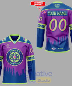 Springfield Thunderbirds Ice-🍩-Topes Night Custom Hockey Jersey