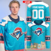 Springfield Thunderbirds Teddy Bear Toss Custom Hockey Jersey 1