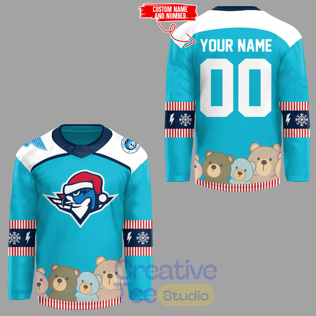 Springfield Thunderbirds Teddy Bear Toss Custom Hockey Jersey Springfield Thunderbirds Teddy Bear Toss Custom Hockey Jersey