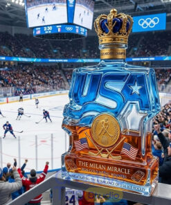 USA Hockey The Milan Miracle Whiskey Bottle USA Hockey The Milan Miracle Whiskey Bottle