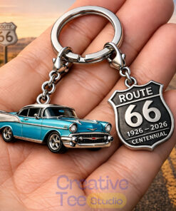 U.S. Route 66 Centennial Commemorative Keychain