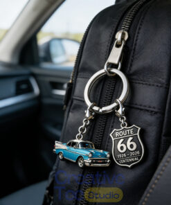 U.S. Route 66 Centennial Commemorative Keychain