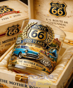 U.S. Route 66 Centennial Commemorative Whiskey Glass