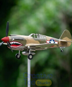 WWII Shark Mouth Fighter Garden Wind Spinner