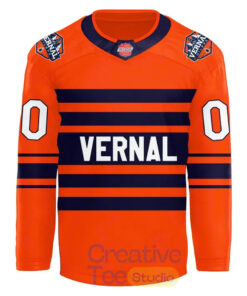 Vernal Oilers Orange Custom Hockey Jersey