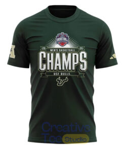 South Florida Bulls 2026 American Conference Men’s Basketball Tournament Champions T-Shirt