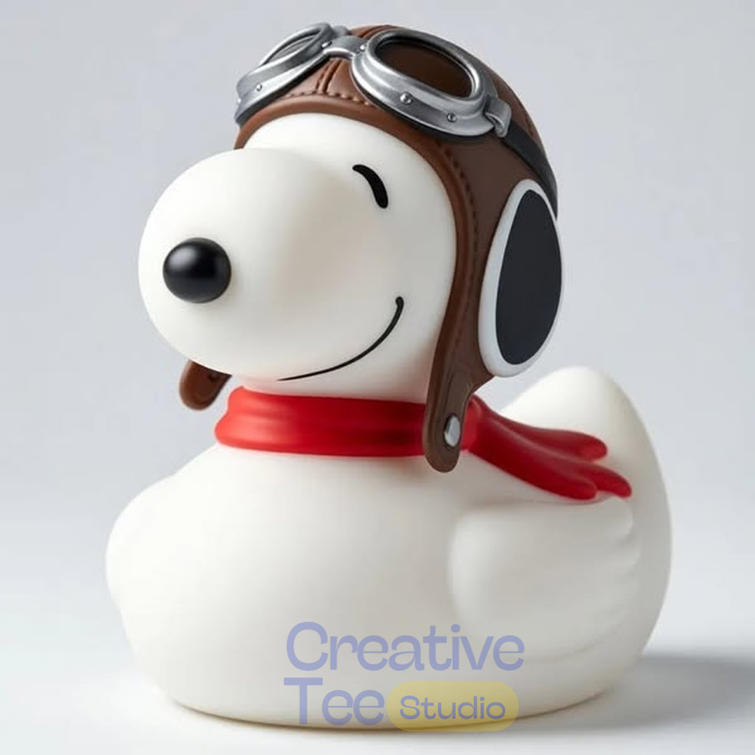 Flying Ace Snoopy-Style Collectible Duck Flying Ace Snoopy-Style Collectible Duck