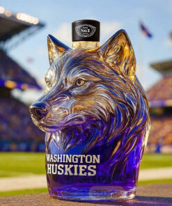 Washington Huskies Whiskey Bottle