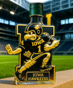 Iowa Hawkeyes Mascot Limited Edition Whiskey Bottle