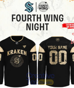 Seattle Kraken Fourth Wings Night Custom Hockey Jersey