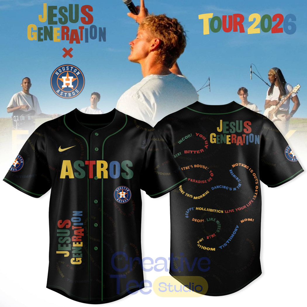Houston Astros x The Jesus Generation 2026 Tour Baseball Jersey Houston Astros x The Jesus Generation 2026 Tour Baseball Jersey