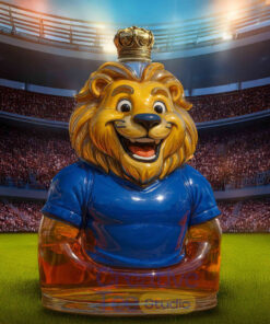 Chelsea FC Blue Lion Whiskey Bottle – 2025 Champion Decanter for Soccer Fans – Bar Display