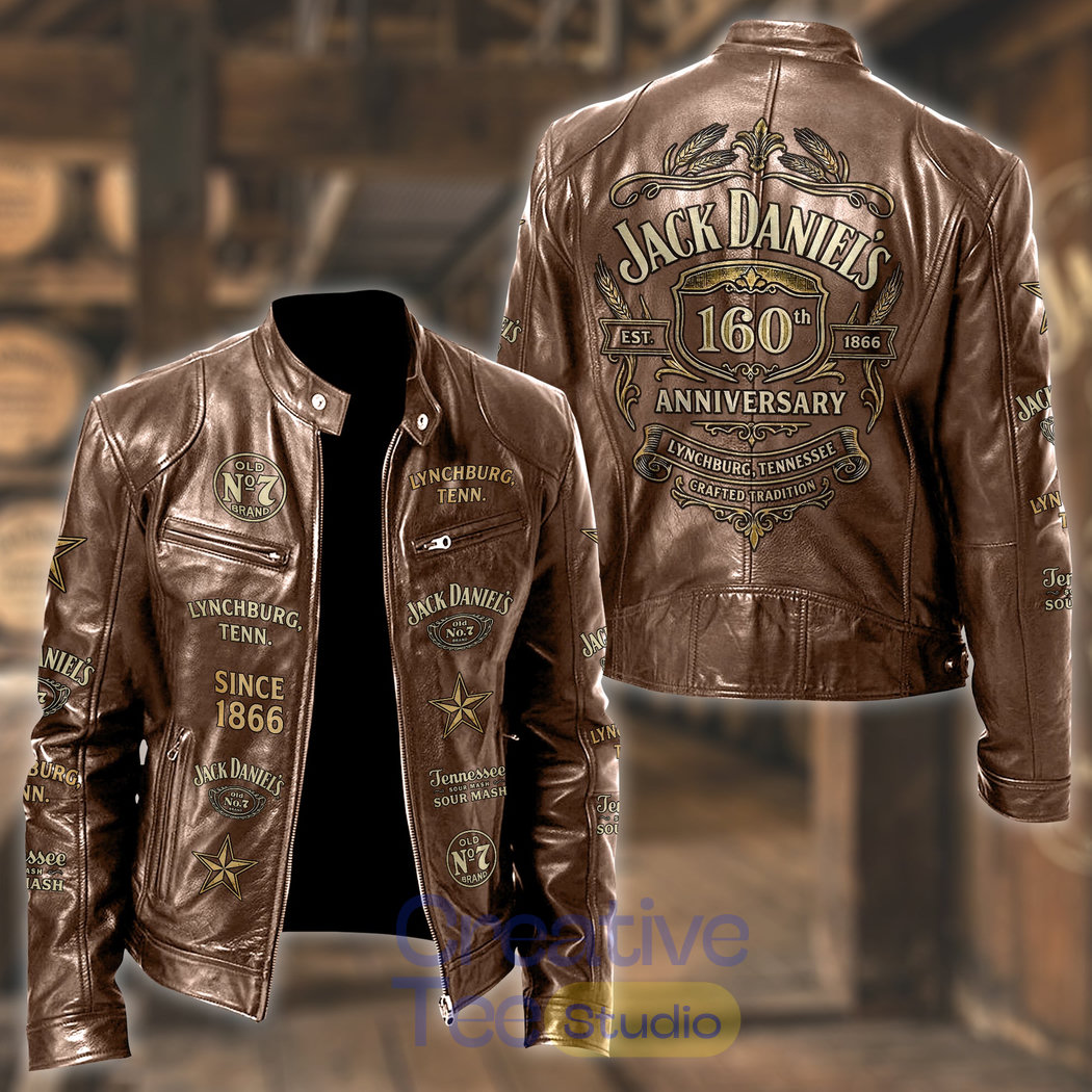 Jack Daniel’s 160th Anniversary Leather Jacket Jack Daniel’s 160th Anniversary Leather Jacket