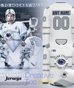 Penn State Nittany Lions 2026 “Wear White” Custom Hockey Jersey