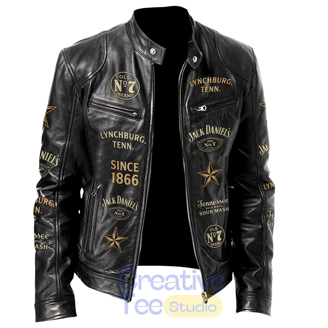 Jack Daniel’s 160th Anniversary Leather Jacket Jack Daniel’s 160th Anniversary Leather Jacket