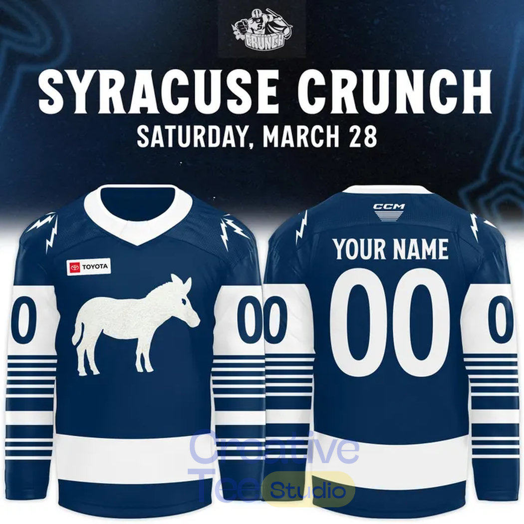 Syracuse Crunch Special New 2026 Custom Hockey Jersey Syracuse Crunch Special New 2026 Custom Hockey Jersey