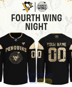 Pittsburgh Penguins Fourth Wings Night Custom Hockey Jersey