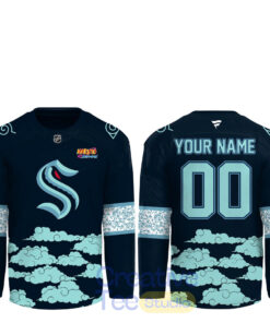 Seattle Kraken Naruto Night 2026 Custom Hockey Jersey