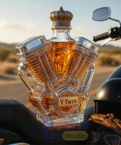 V-Class Motorcycle Engine ‘Unleaded’ Glass Whiskey Bottle V-Class Motorcycle Engine ‘Unleaded’ Glass Whiskey Bottle