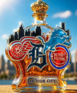 Detroit Sport Teams ‘Motor City’ Limited Edition Whiskey Bottle Detroit Sport Teams ‘Motor City’ Limited Edition Whiskey Bottle