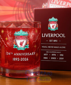 Liverpool 134th Years Anniversary Whiskey Glass