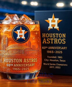 Houston Astros 60th Anniversary Whiskey Glass
