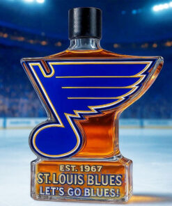 St. Louis Blues “Let’s Go Blue!” Special Edition Whiskey Bottle