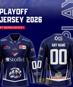Straubing Tigers Playoff-Trikot in limitierter Auflage 2026 Custom Hockey Jersey