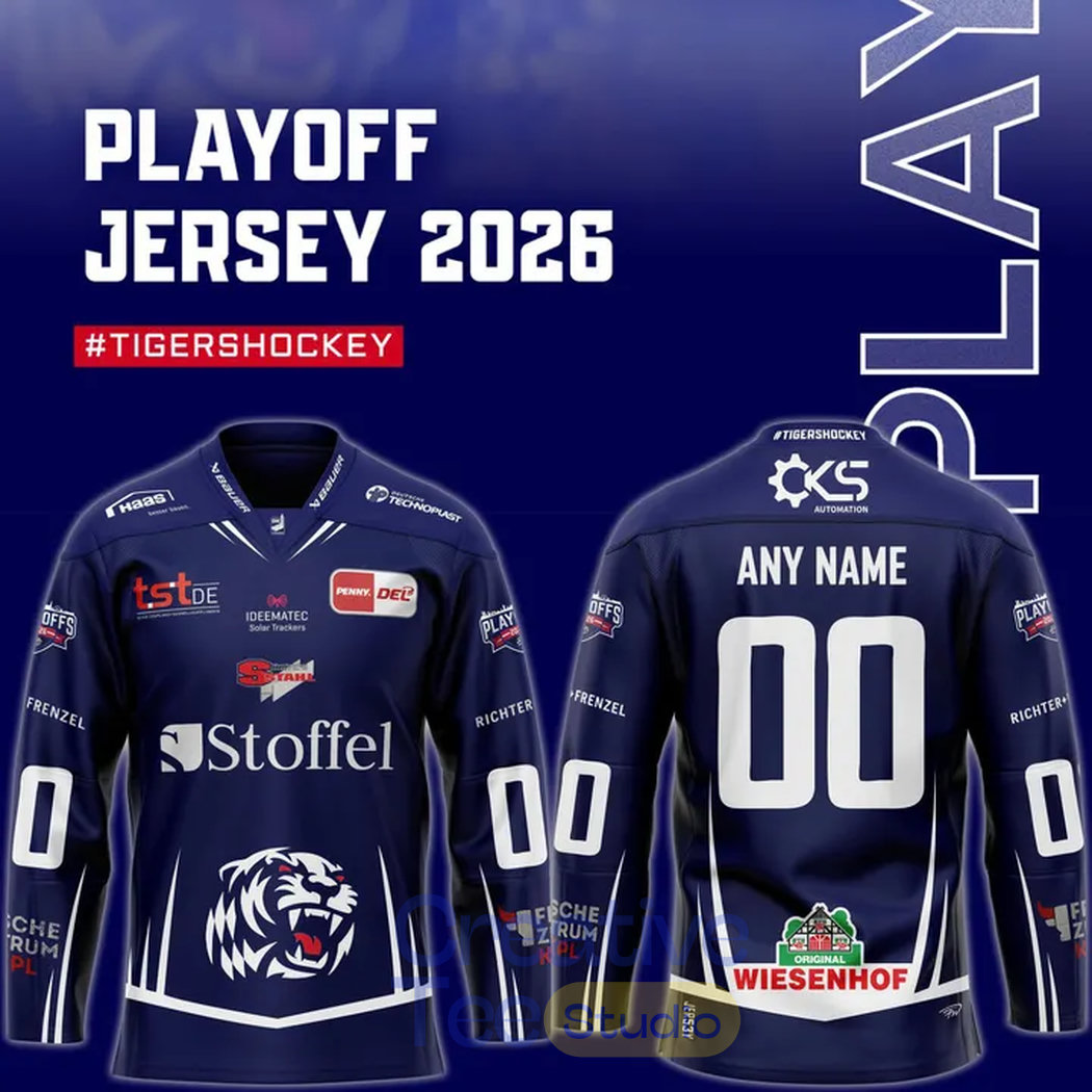 Straubing Tigers Playoff-Trikot in limitierter Auflage 2026 Custom Hockey Jersey Straubing Tigers Playoff-Trikot in limitierter Auflage 2026 Custom Hockey Jersey