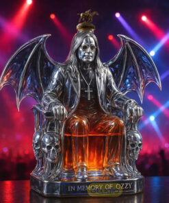 In Memory of Ozzy Osbourne Whiskey Bottle