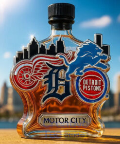 Detroit Sport Teams ‘Motor City’ Limited Edition Whiskey Bottle