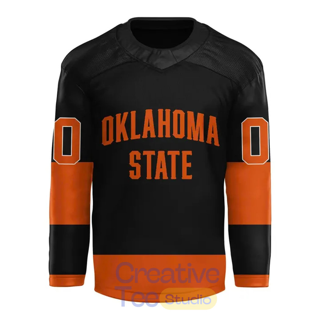 Oklahoma State Cowboys Hockey Bedlam Custom Jersey Oklahoma State Cowboys Hockey Bedlam Custom Jersey