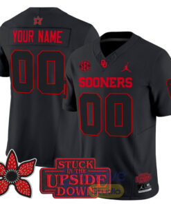 Oklahoma Sooners ‘Stranger Things Edition’ Custom Football Jersey