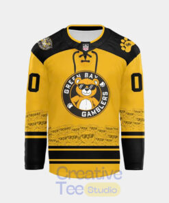 Green Bay Gamblers 2026 Teddy Bear Custom Hockey Jersey