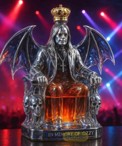In Memory of Ozzy Osbourne Whiskey Bottle