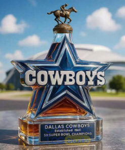 Dallas Cowboys 5x Super Bowl Champions Whiskey Bottle Dallas Cowboys 5x Super Bowl Champions Whiskey Bottle