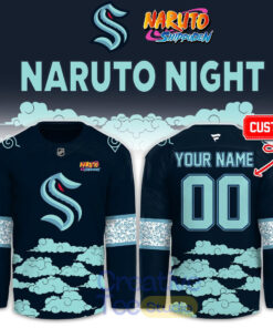 Seattle Kraken Naruto Night 2026 Custom Hockey Jersey