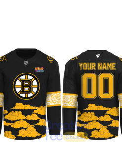 Boston Bruins Naruto Night 2026 Custom Hockey Jersey